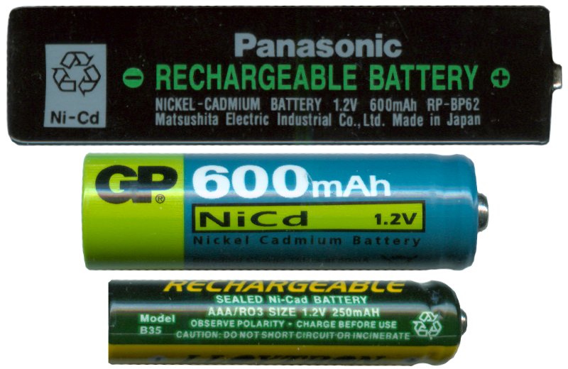 Nickel cadmium batteries