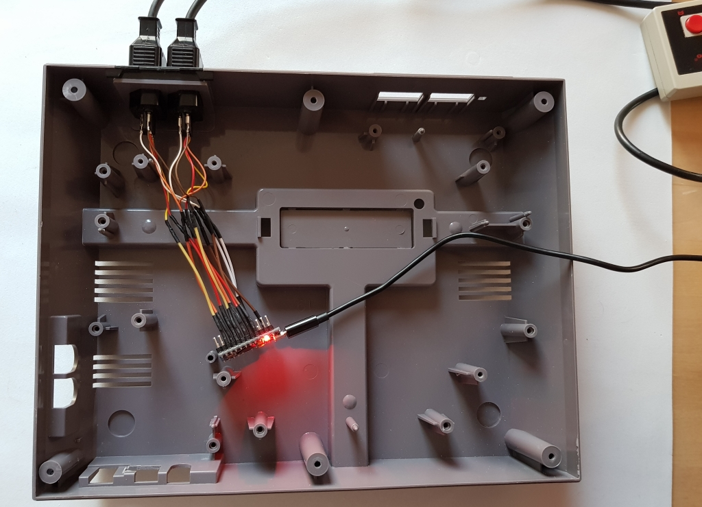 controller ports and microcontroller in place