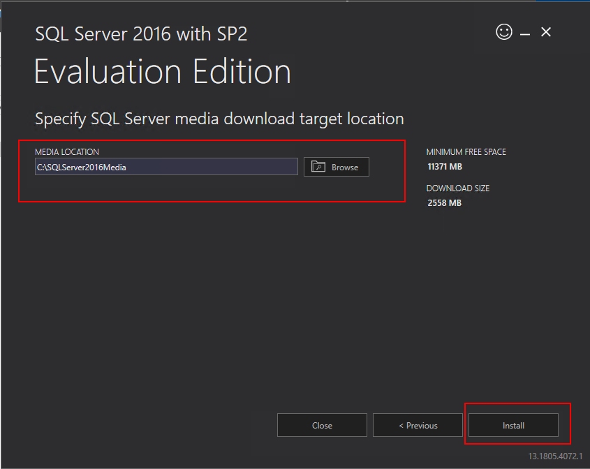 download location sql server 2016