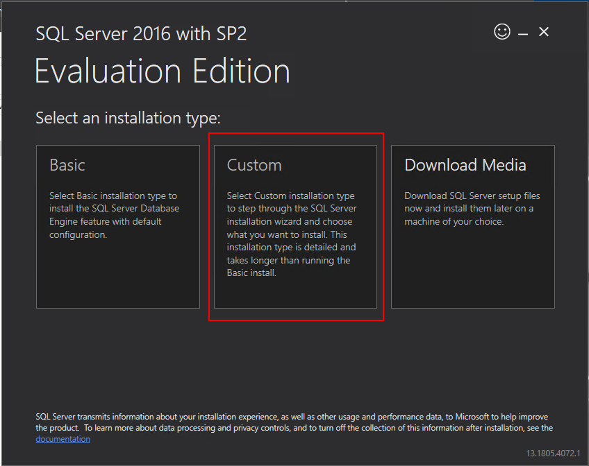 sql server custom download