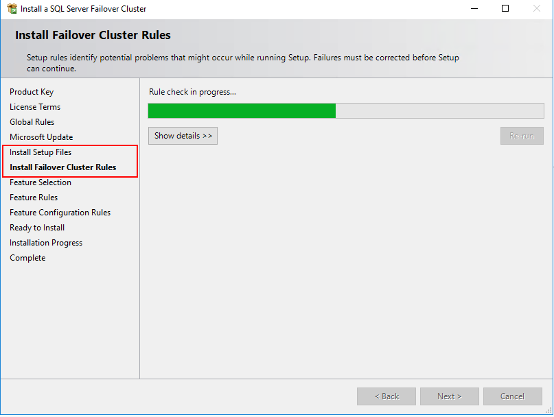 Install Failover Cluster Rules