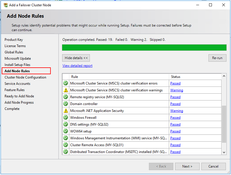 Add Node Rules