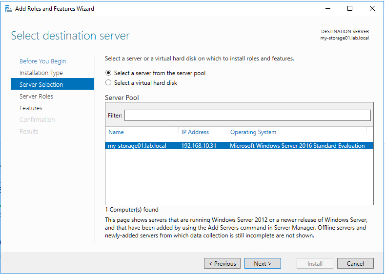 iscsi feature