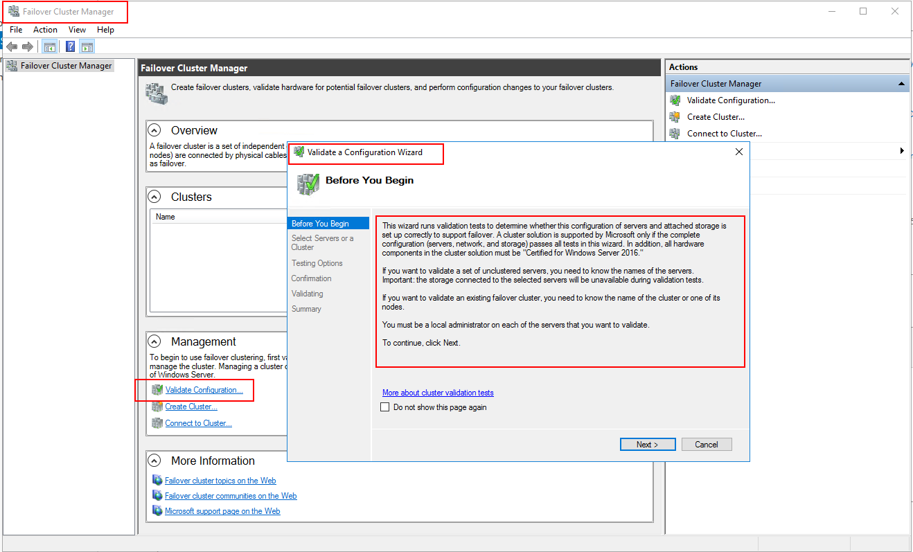 Validate Cluster