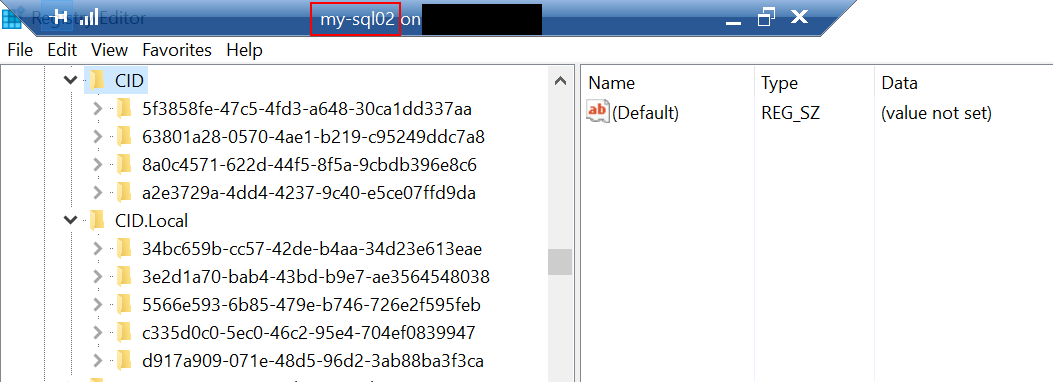 CID node2 cluster