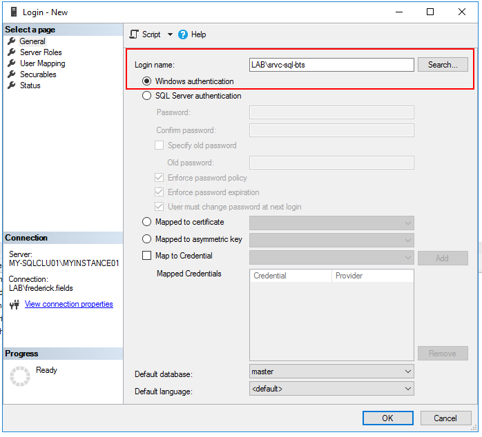 SQL Login