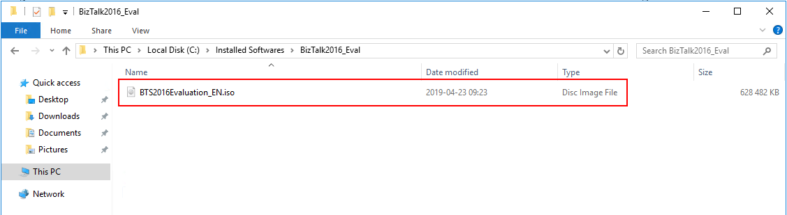 iso file biztalk evaluation