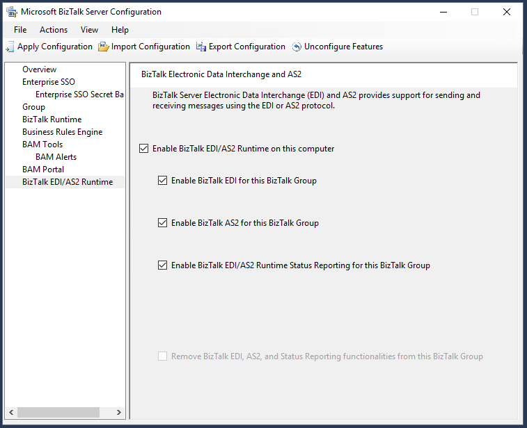 EDI/AS2 config