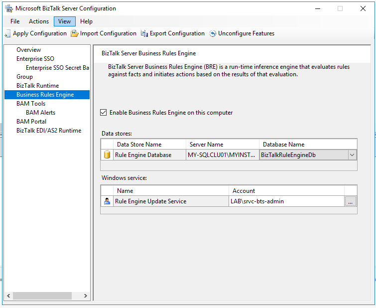 BRE configure node 2