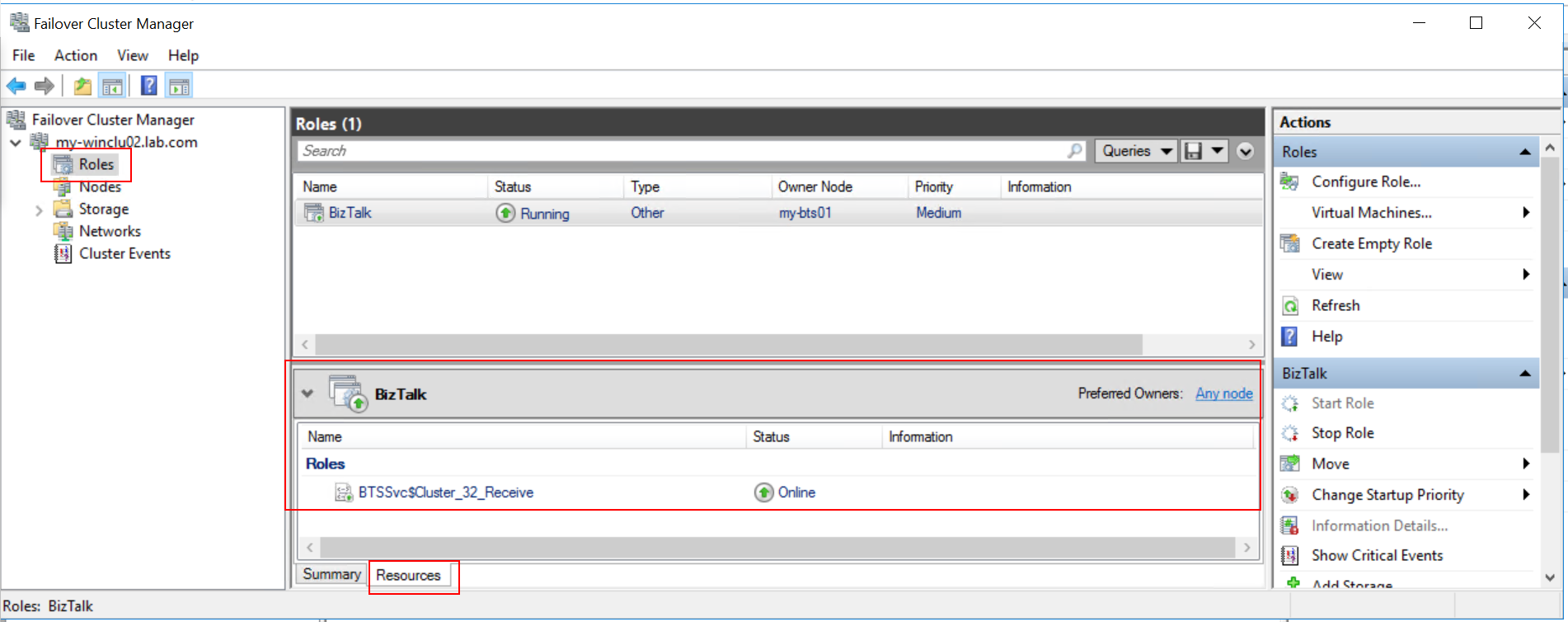 clustered host service