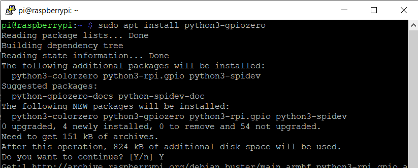 install gpiozero