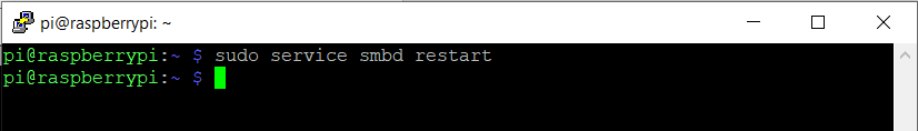 restart samba service