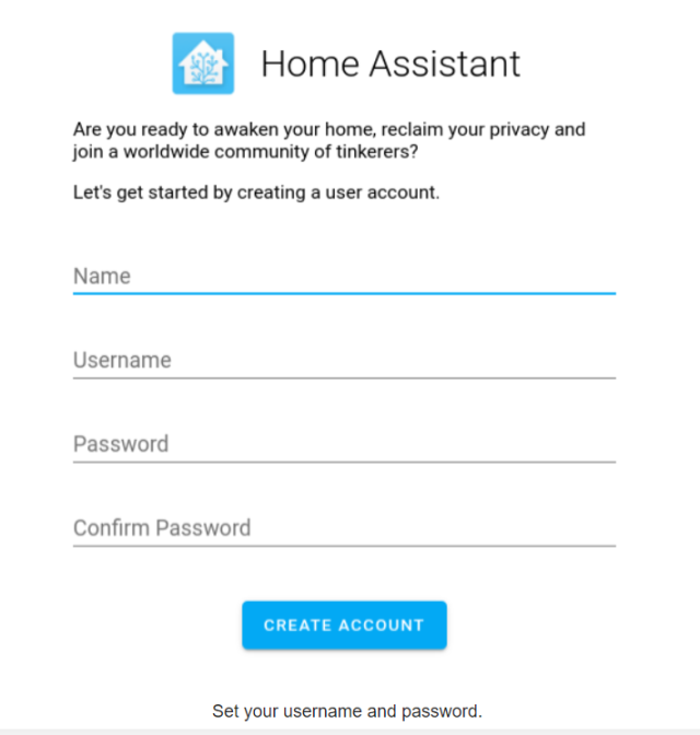 add account home assistant